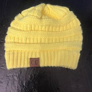 Yellow C.C. beanie